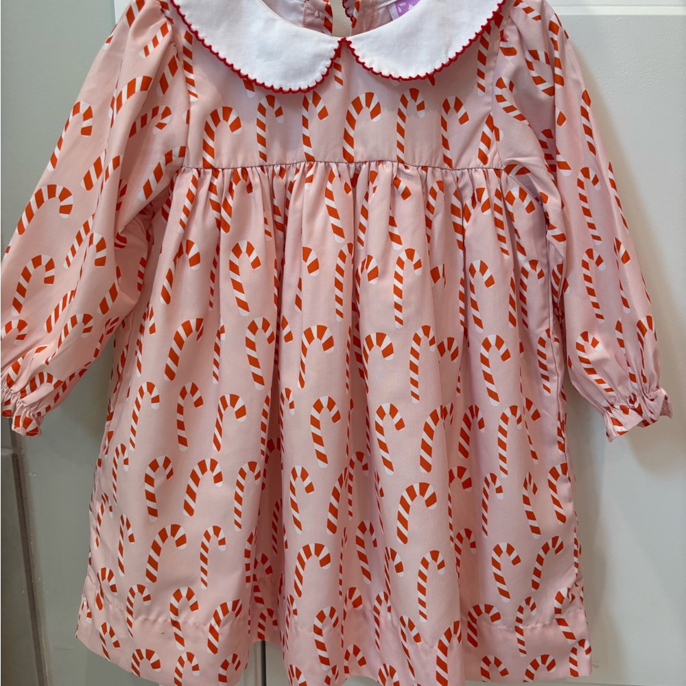 Pink Candy Cane Kids Dress